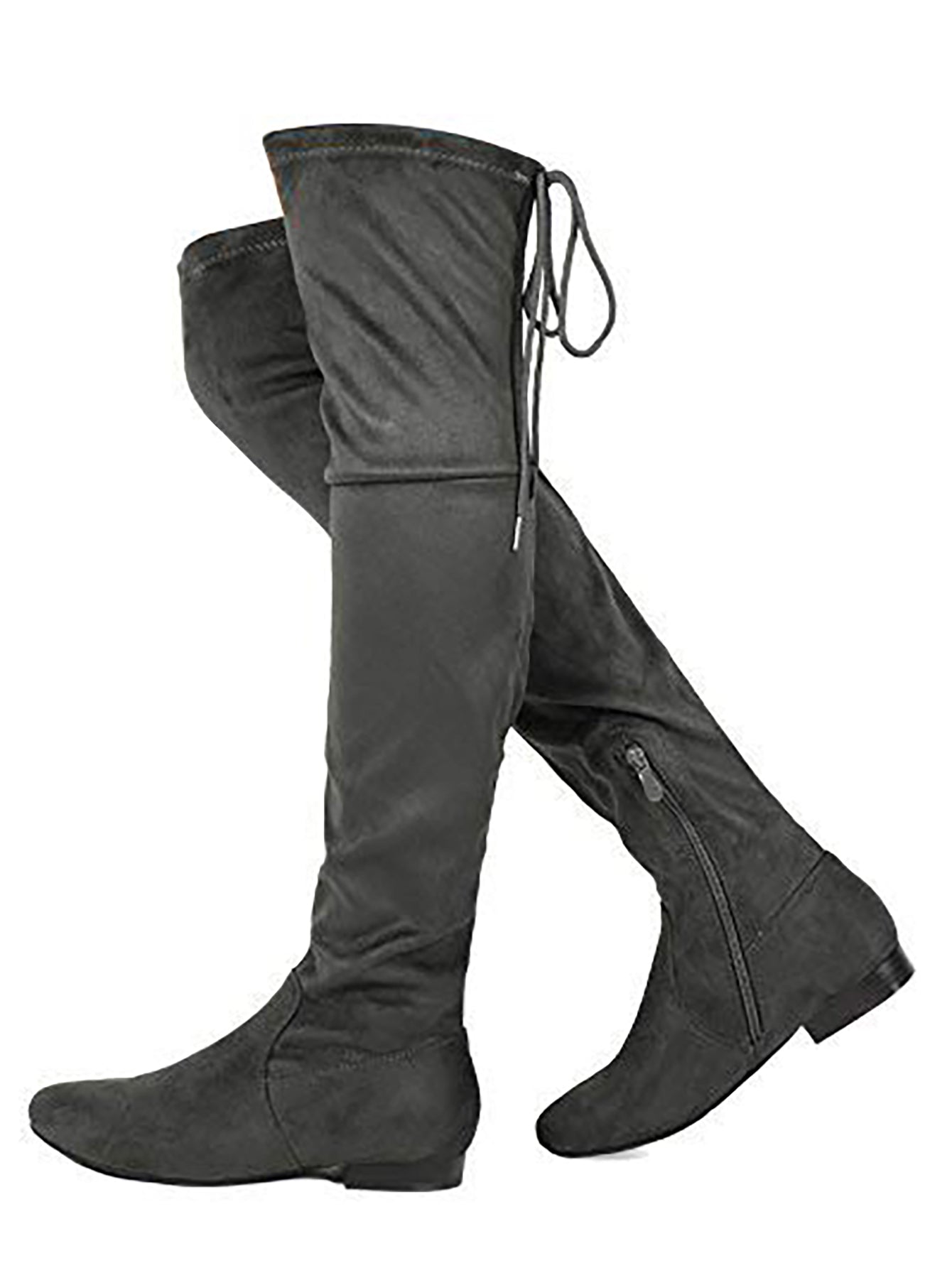 Women's Faux Suedes Over The Knee Thigh High Flat Boots