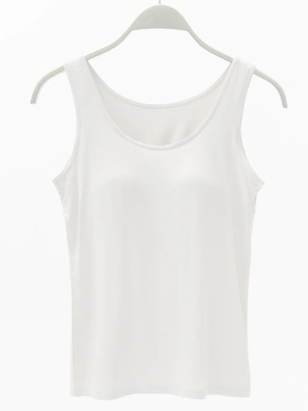 Full Size Wide Strap Modal Tank with Bra