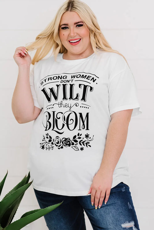 Plus Size Graphic Round Neck T-Shirt