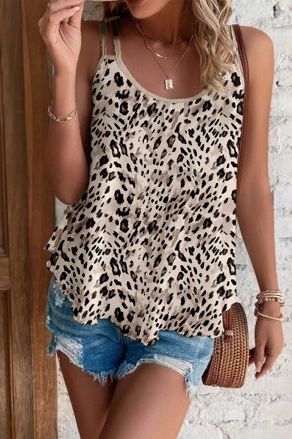 Printed Round Neck Cami