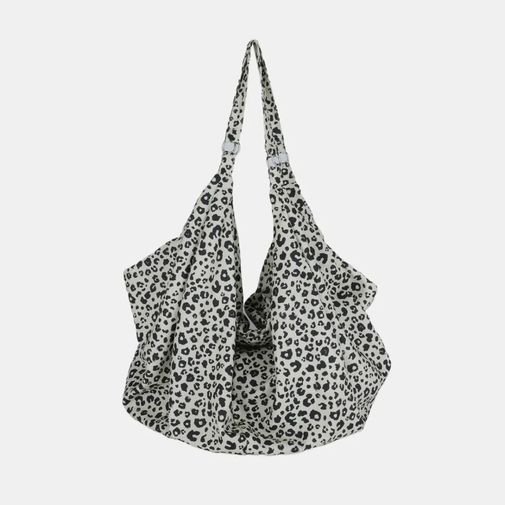 Leopard Polyester Tote Bag