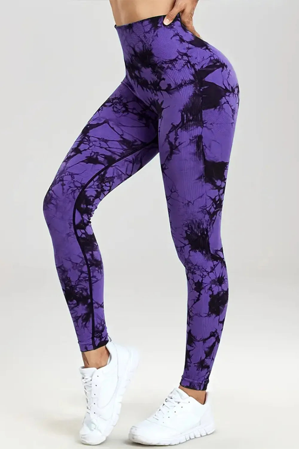 Printed High Waist Active Pants