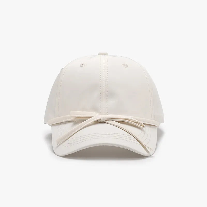 Tied Bow Cotton Baseball Cap