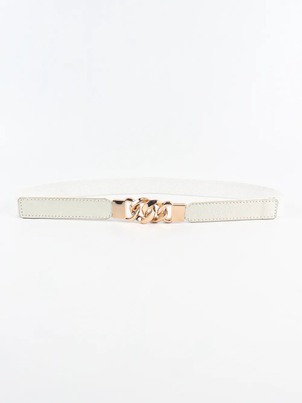 Zinc Alloy Buckle Elastic PU Belt