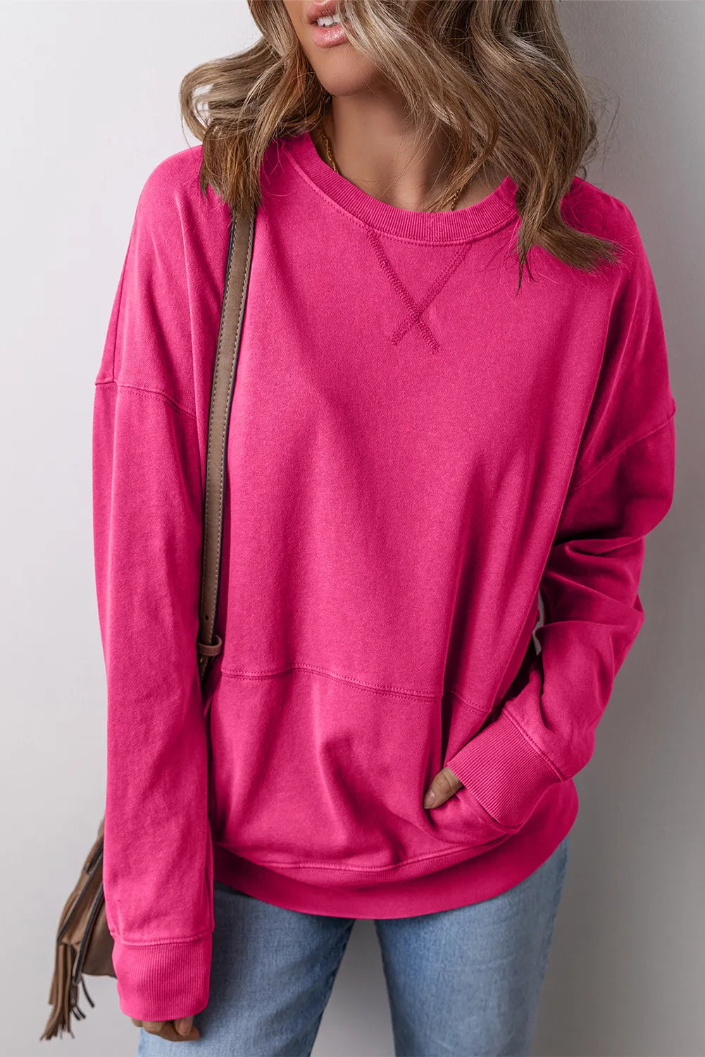 Round Neck Long Sleeve Sweatshirt