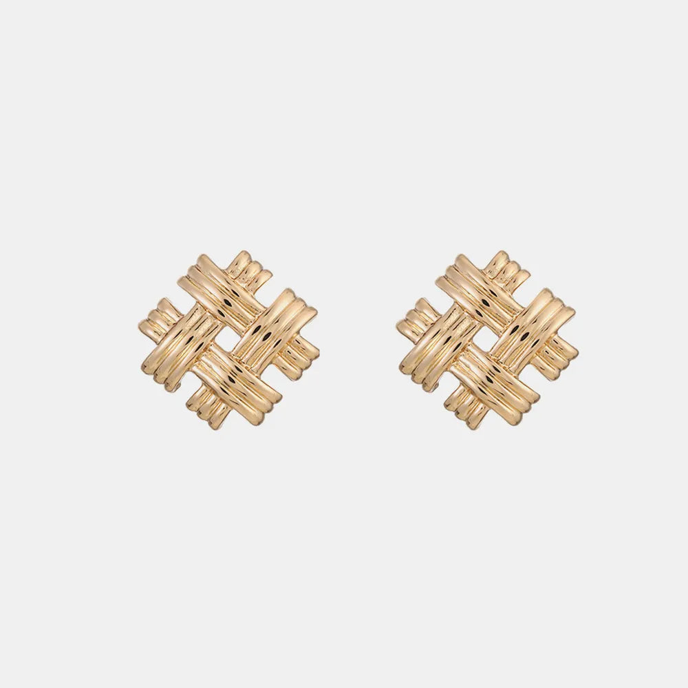 Gold-Plated Stud Earrings