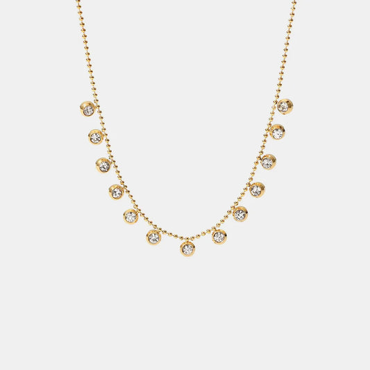 Zircon 18K Gold-Plated Necklace