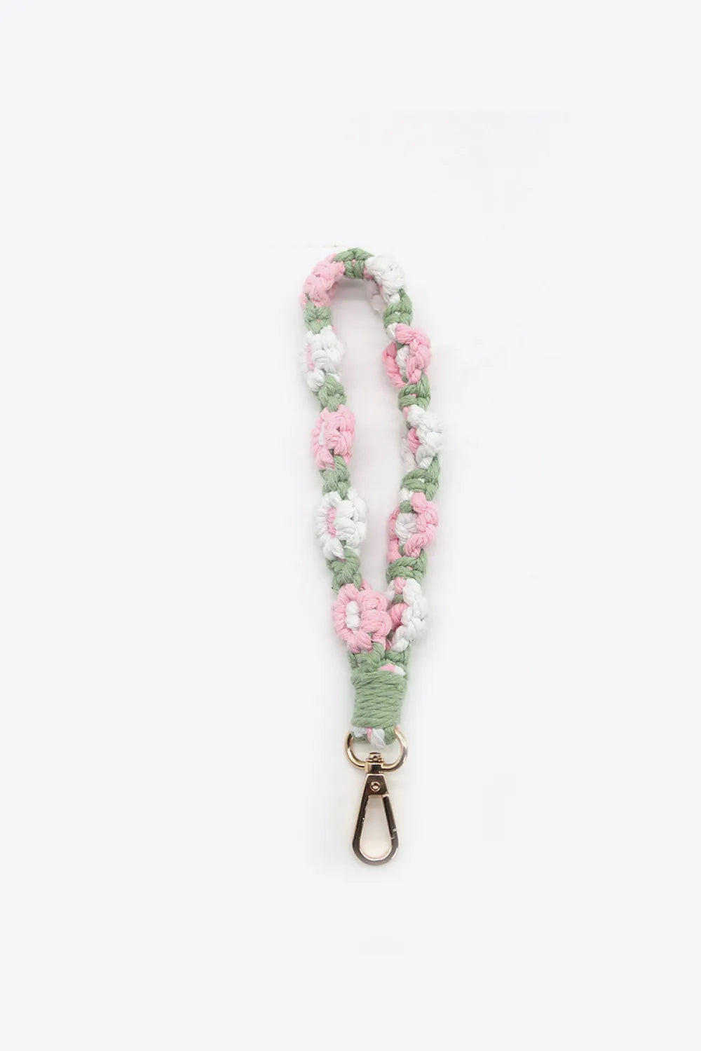 Assorted 4-Piece Macrame Flower Keychain