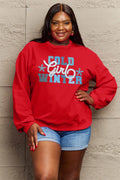 Simply Love Full Size COLD WINTER Graphic Long Sleeve Sweatshirt