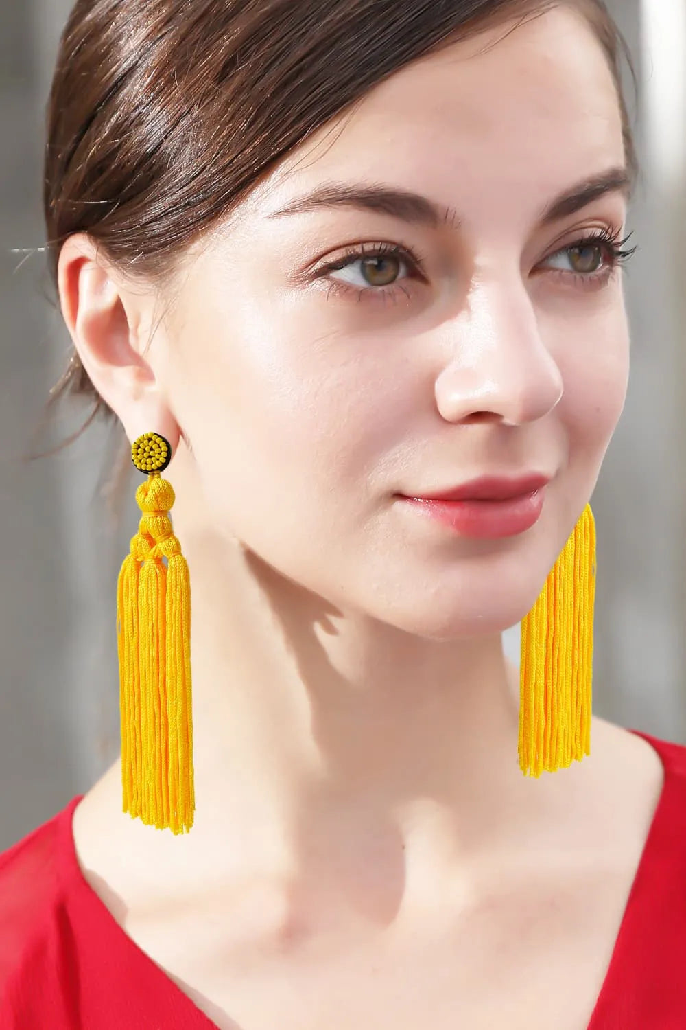 Beaded Tassel Earrings