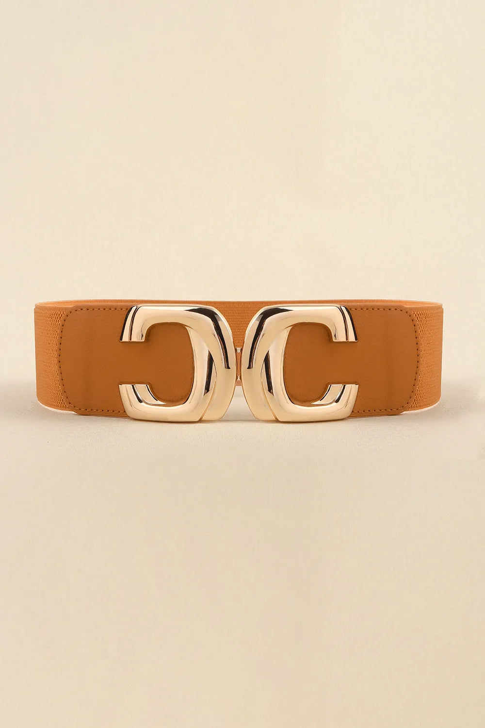 Zinc Alloy Buckle Elastic Wide Belt