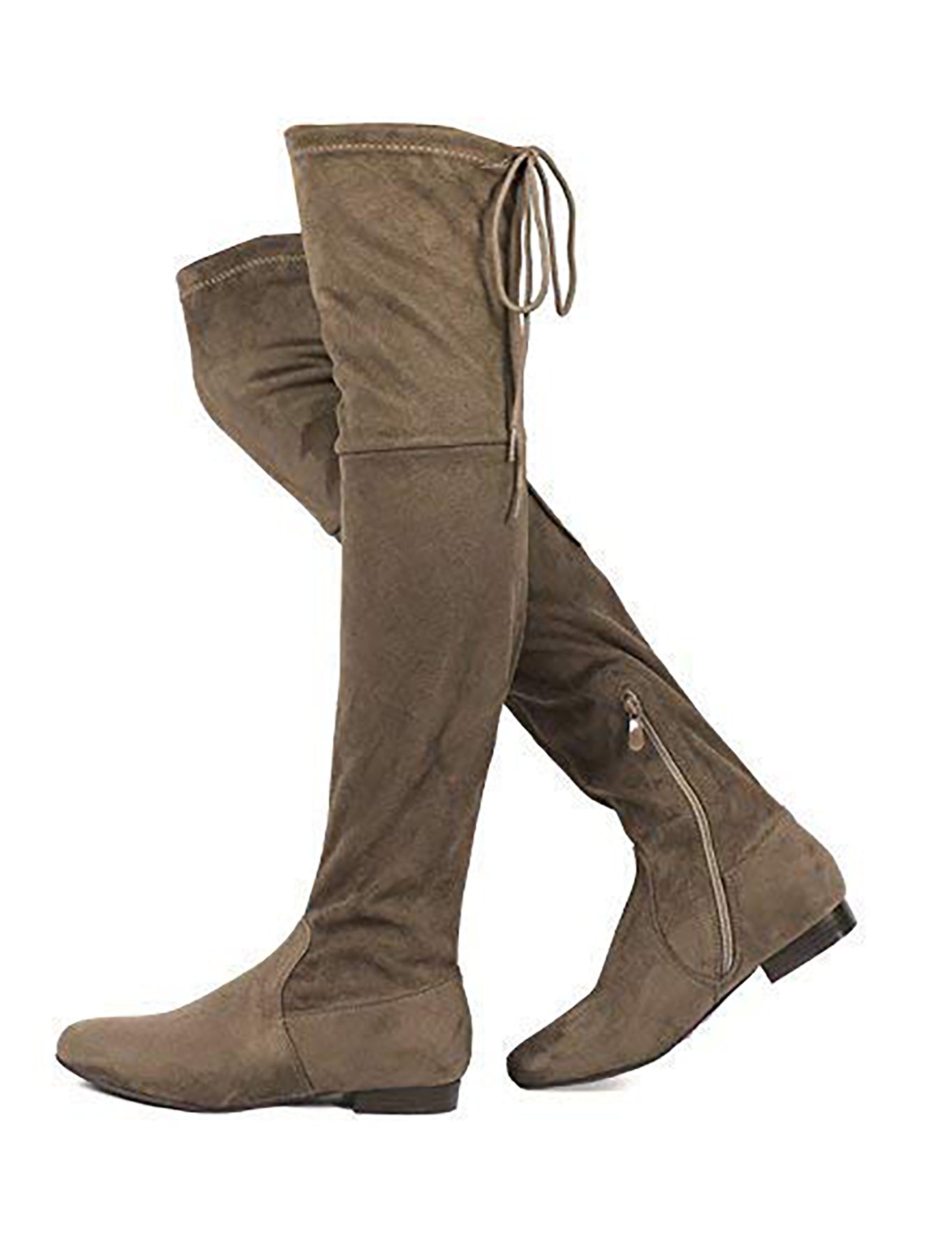 Women's Faux Suedes Over The Knee Thigh High Flat Boots