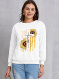 Sunflower Round Neck Dropped Shoulder Sweatshirt