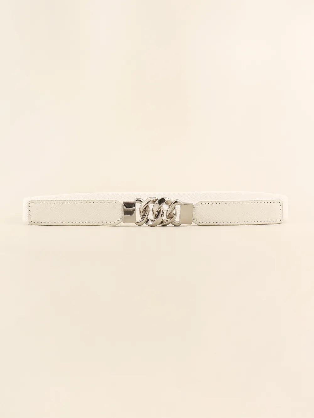 Zinc Alloy Buckle Elastic PU Belt