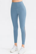 Wide Waistband Slim Fit Long Sports Pants