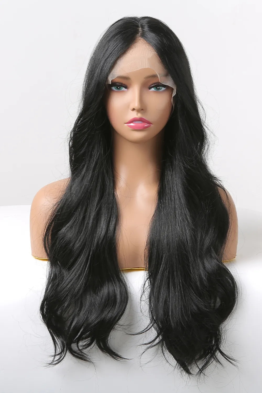 13*2" Lace Front Wigs Synthetic Long Wavy 24" 150% Density