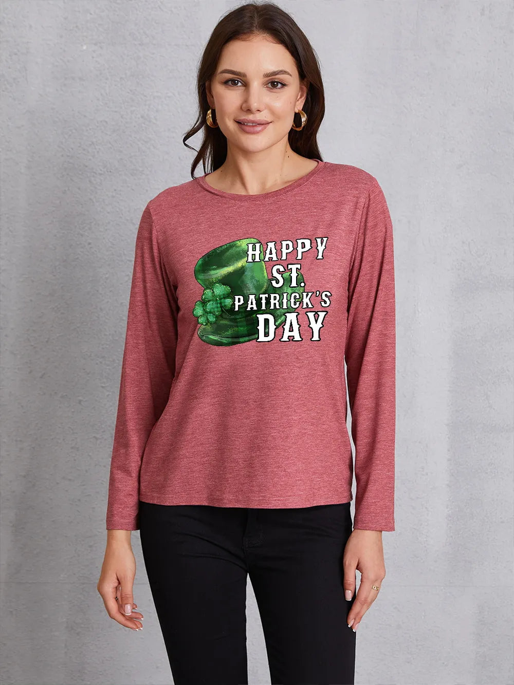 HAPPY ST. PATRICK'S DAY Round Neck T-Shirt