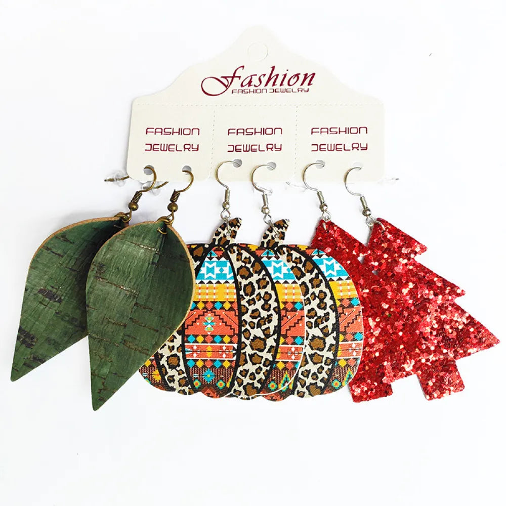 PU Earrings Set