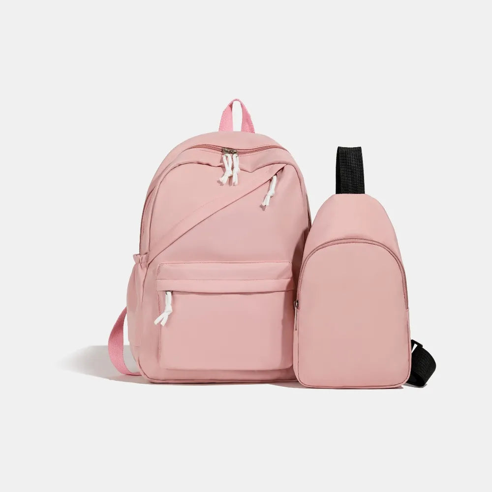 Cloth Backpack Bag and Sling Bag 2 Piece Set