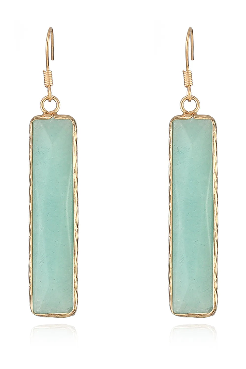 Natural Stone Drop Earrings