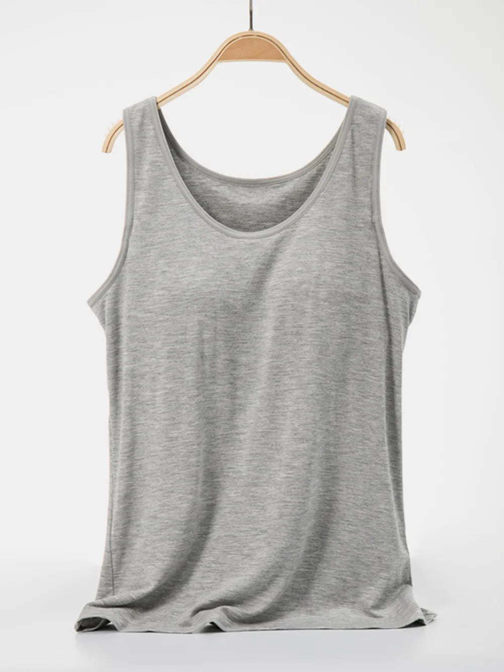 Scoop Neck Wide Strap Tank