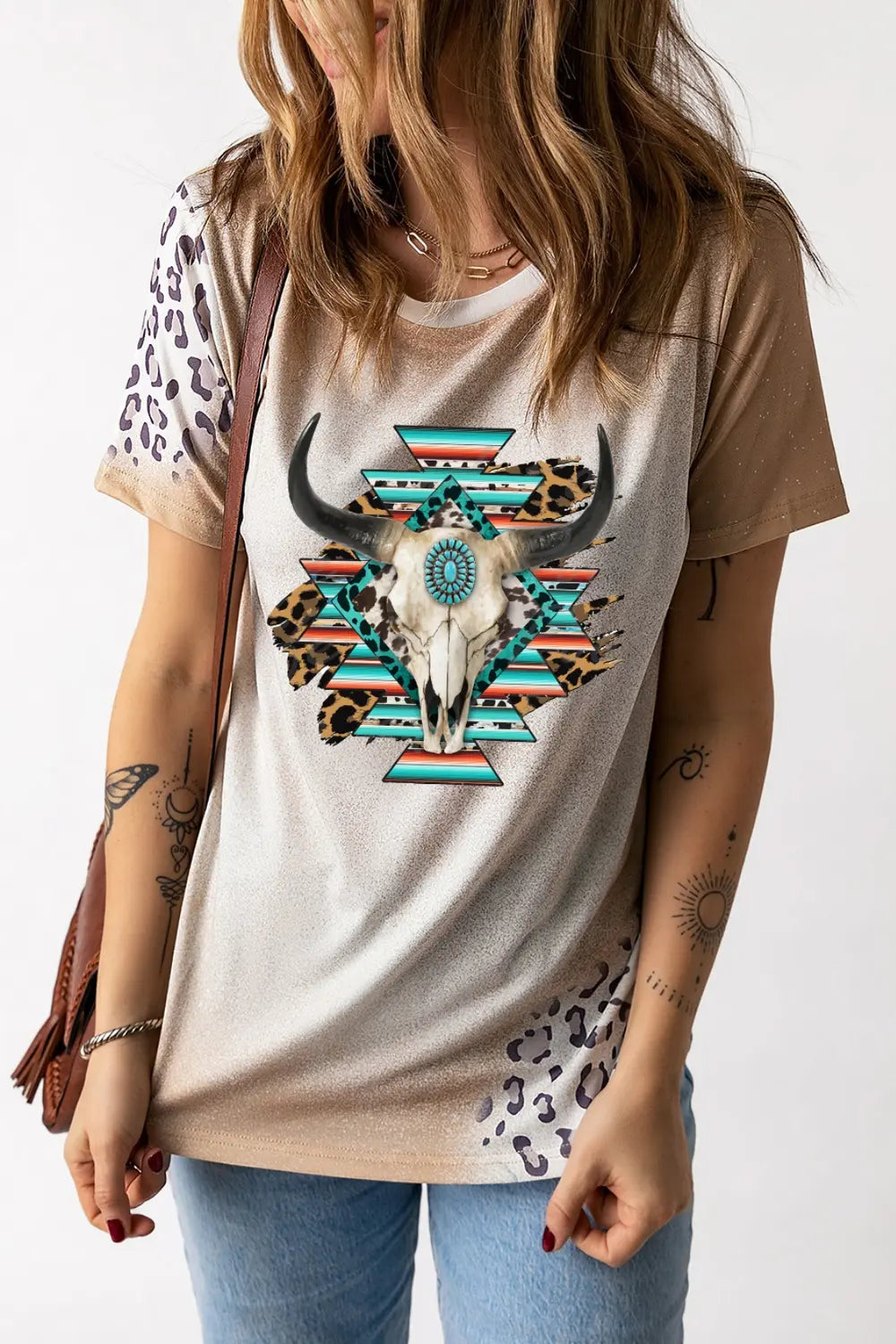 Round Neck Short Sleeve Graphic T-Shirt