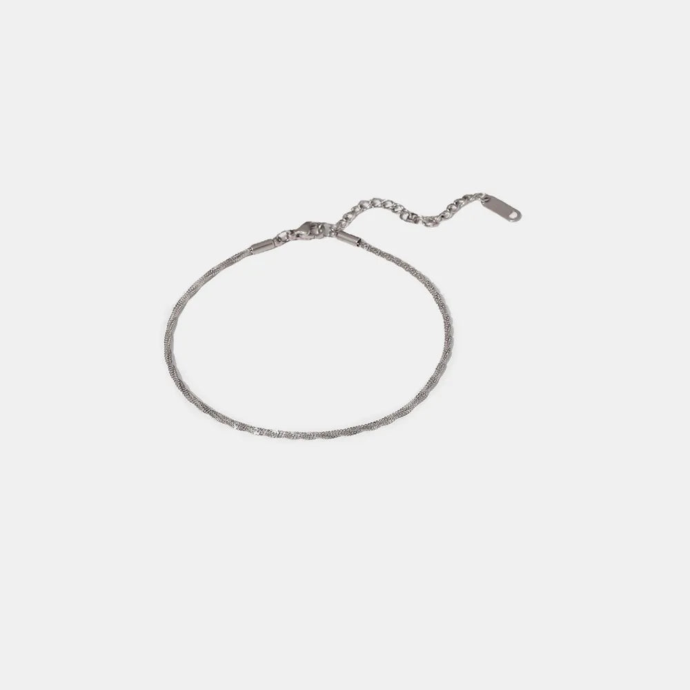 Minimalist Stainless Steel Anklet