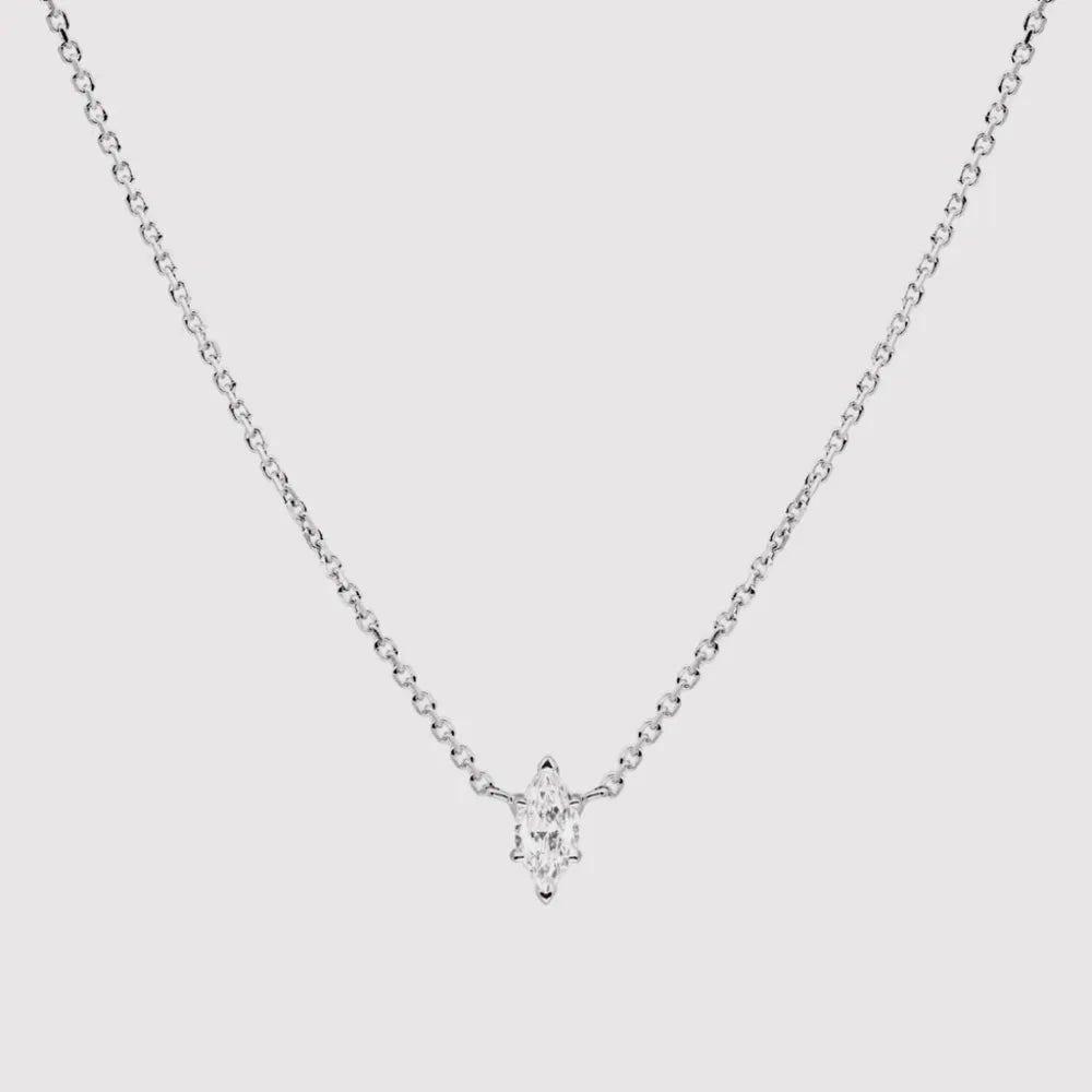 Inlaid Zircon Brass Necklace