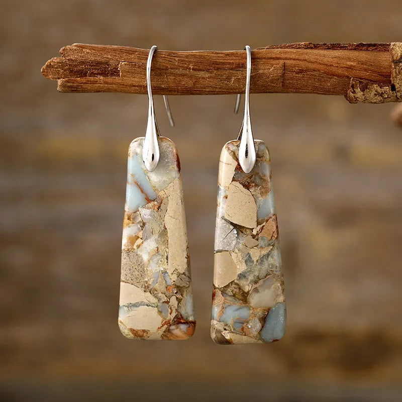 Copper Natural Stone Earrings