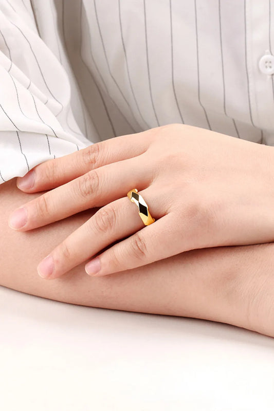 18K Gold-Plated Copper Ring