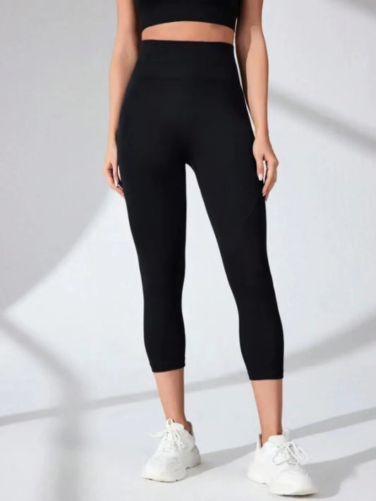 High Waist Cropped Active Leggings